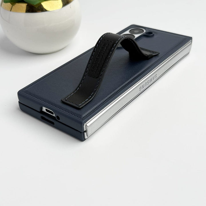 FRATO Fold 6 Collection Samsung Galaxy Z fold 6 PU Leather Case With Strap Holder
