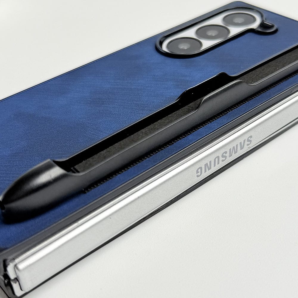 FRATO Fold 6 Collection Samsung Galaxy Z Fold 6 PU Leather Cover With Detachable S Pen Case