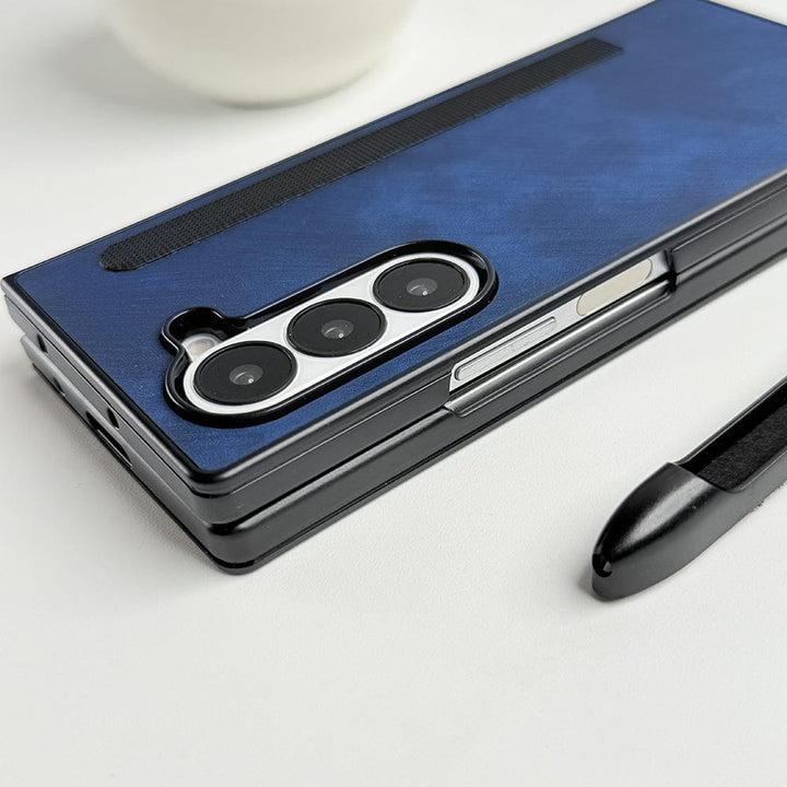 FRATO Fold 6 Collection Samsung Galaxy Z Fold 6 PU Leather Cover With Detachable S Pen Case