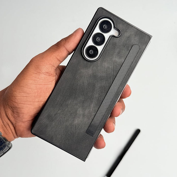 FRATO Fold 6 Collection Samsung Galaxy Z Fold 6 PU Leather Cover With Detachable S Pen Case