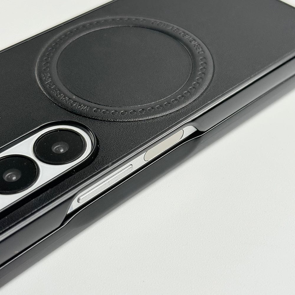 FRATO Fold 6 Collection Samsung Galaxy Z Fold 6 PU Leather Strong Magnetic Ring Cover