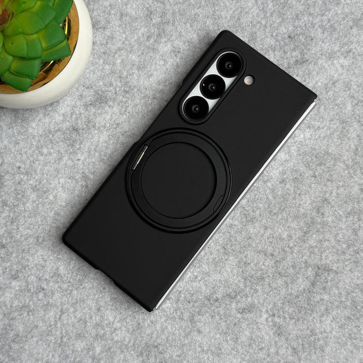 FRATO Fold 6 Collection Samsung Galaxy Z Fold 6 Rotating Bracket Stand Front Glass Protection Case