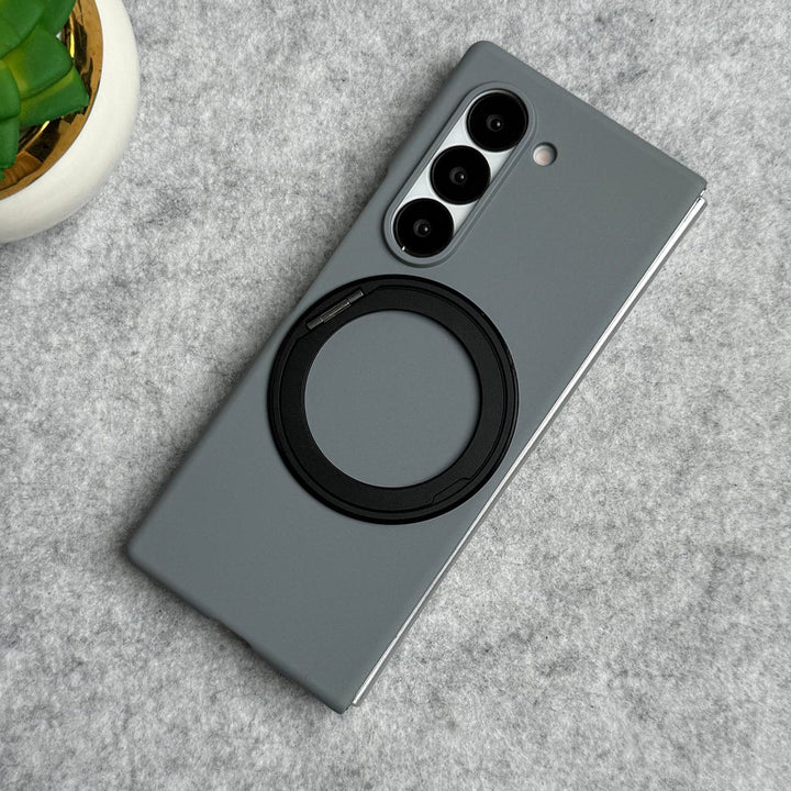 FRATO Fold 6 Collection Samsung Galaxy Z Fold 6 Rotating Bracket Stand Front Glass Protection Case
