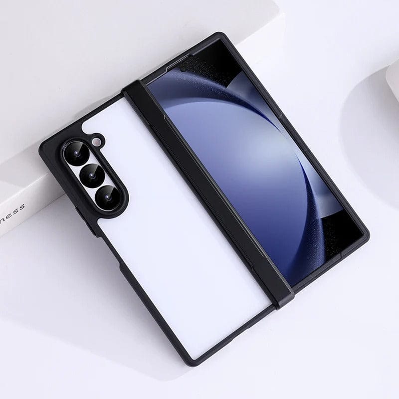 FRATO Fold 6 Collection Samsung Galaxy Z Fold 6 Shockproof Bumper Transparent Back Case Cover