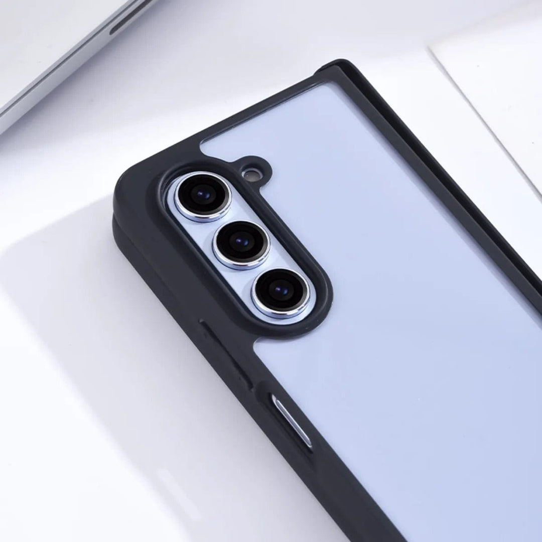 FRATO Fold 6 Collection Samsung Galaxy Z Fold 6 Shockproof Bumper Transparent Back Case Cover