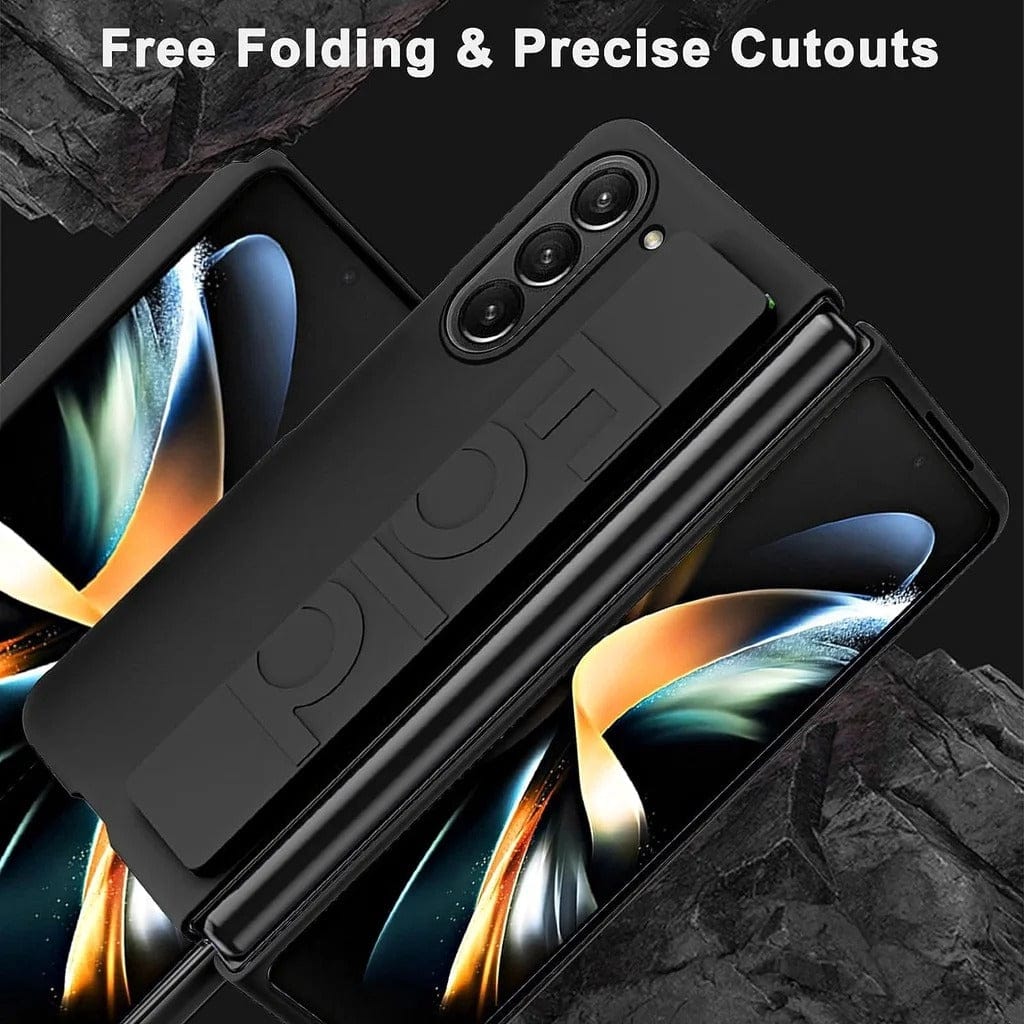FRATO Fold 6 Collection Samsung Galaxy Z Fold 6 Silk Hard Shell Strap Holder Case