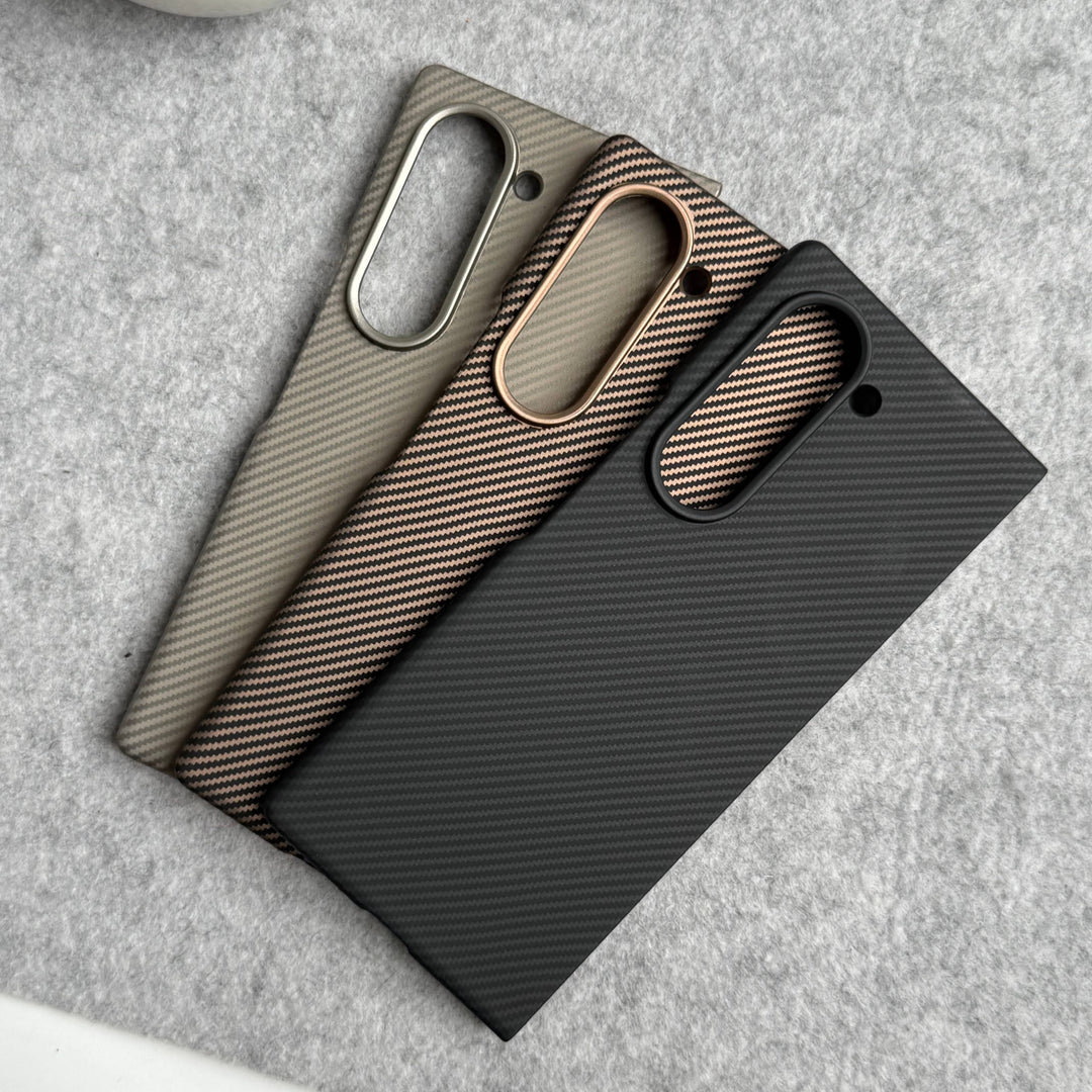 FRATO Fold 6 Collection Samsung Galaxy Z Fold 6 Small Carbon Line Pattern Case Cover