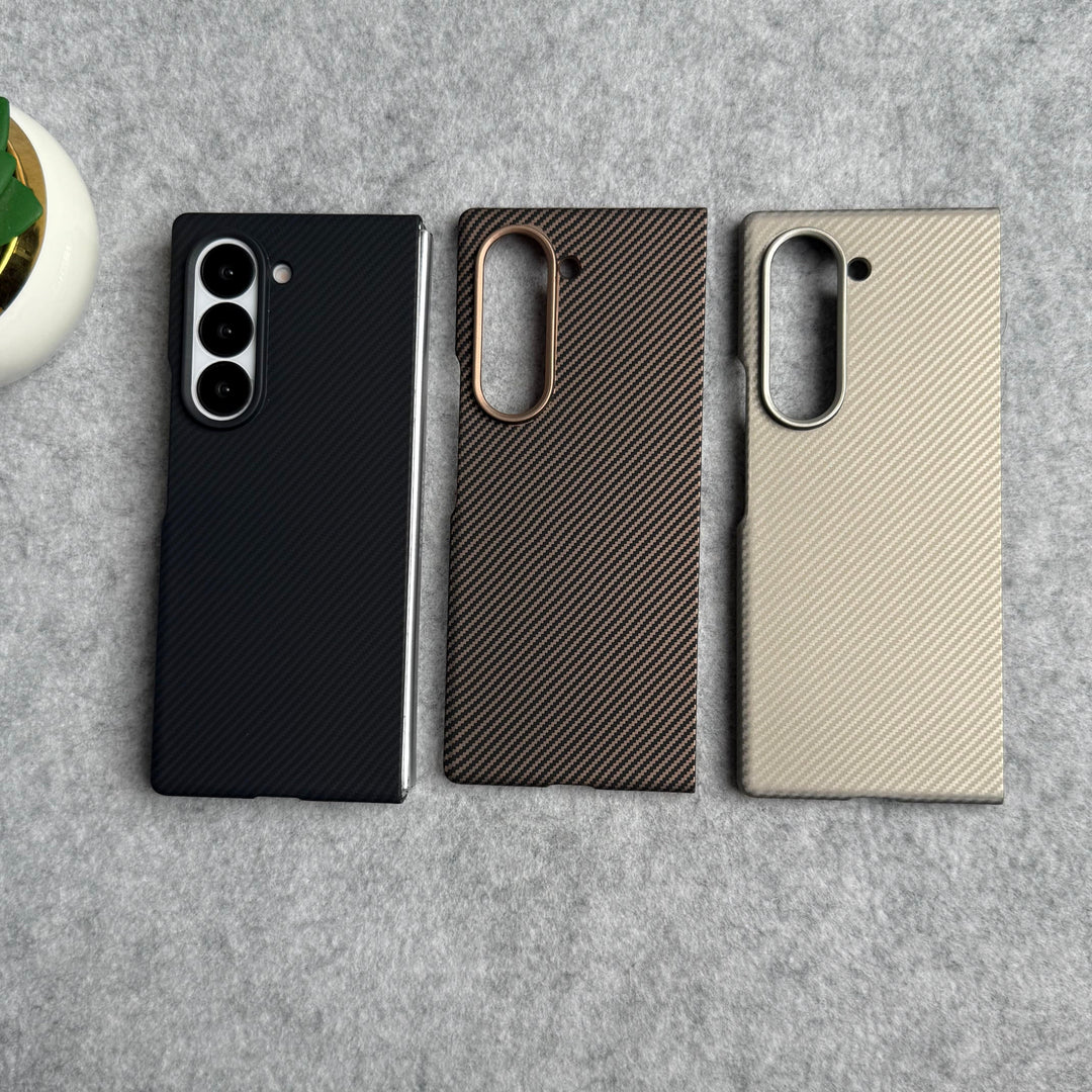 FRATO Fold 6 Collection Samsung Galaxy Z Fold 6 Small Carbon Line Pattern Case Cover