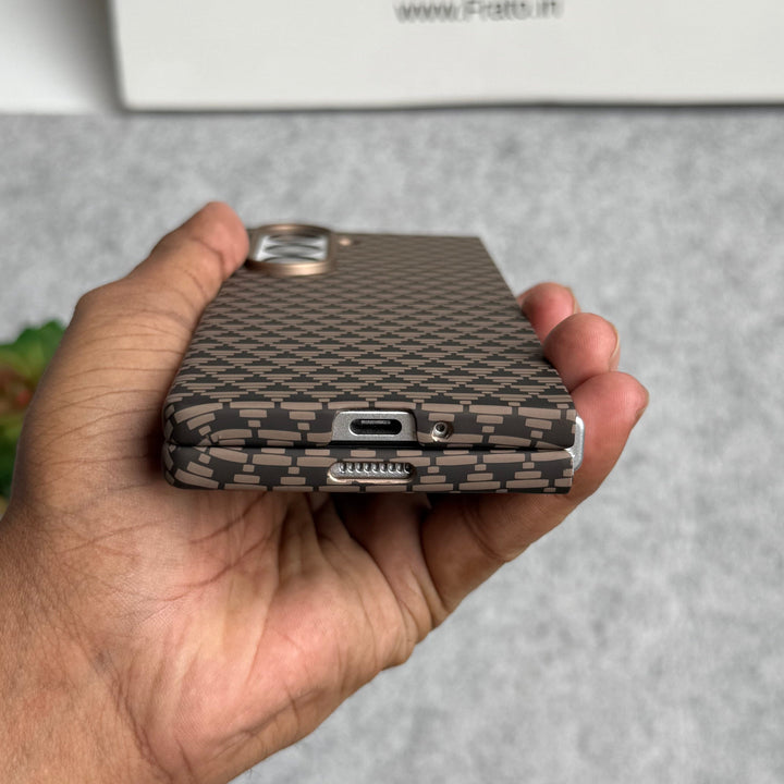 FRATO Fold 6 Collection Samsung Galaxy Z Fold 6 Small Geometric Triangle Pattern Case Cover