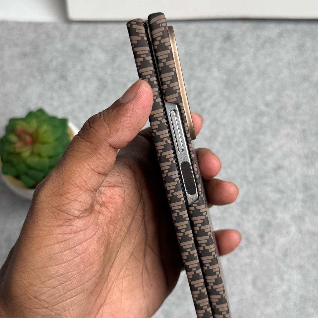 FRATO Fold 6 Collection Samsung Galaxy Z Fold 6 Small Geometric Triangle Pattern Case Cover