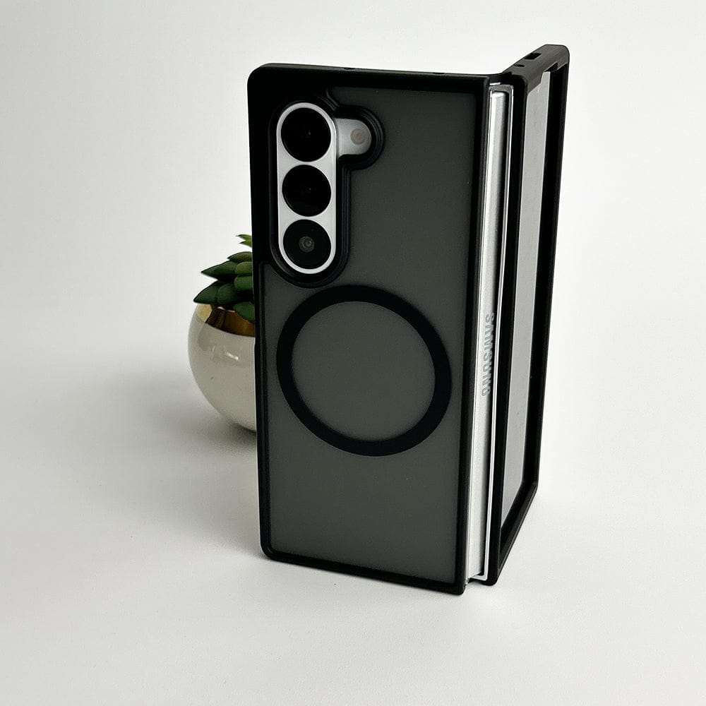 FRATO Fold 6 Collection Samsung Galaxy Z Fold 6 Smoke Frosted Case With Magnetic Charging Ring