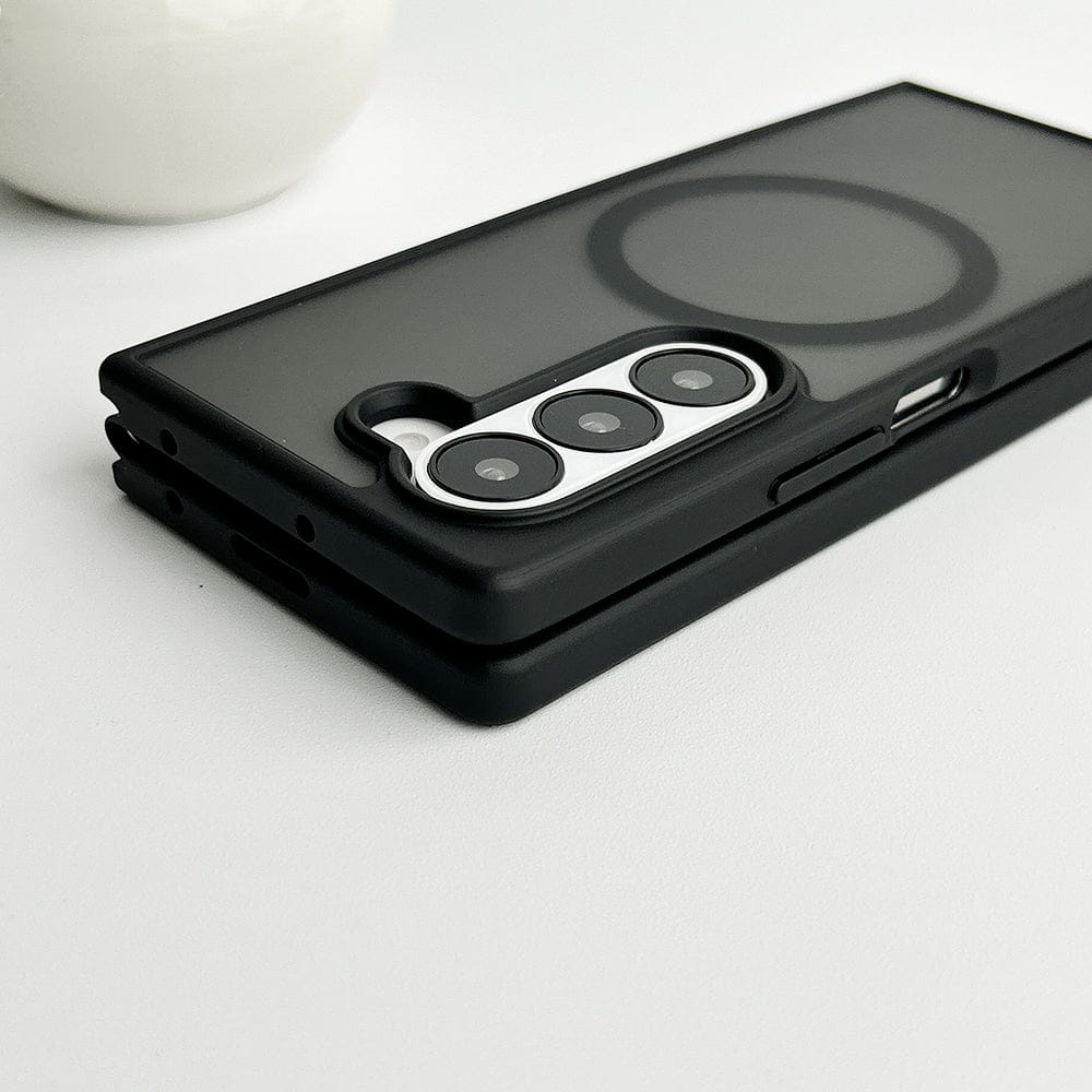 FRATO Fold 6 Collection Samsung Galaxy Z Fold 6 Smoke Frosted Case With Magnetic Charging Ring
