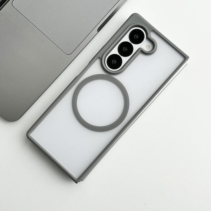 FRATO Fold 6 Collection Samsung Galaxy Z Fold 6 Smoke Frosted Case With Magnetic Charging Ring