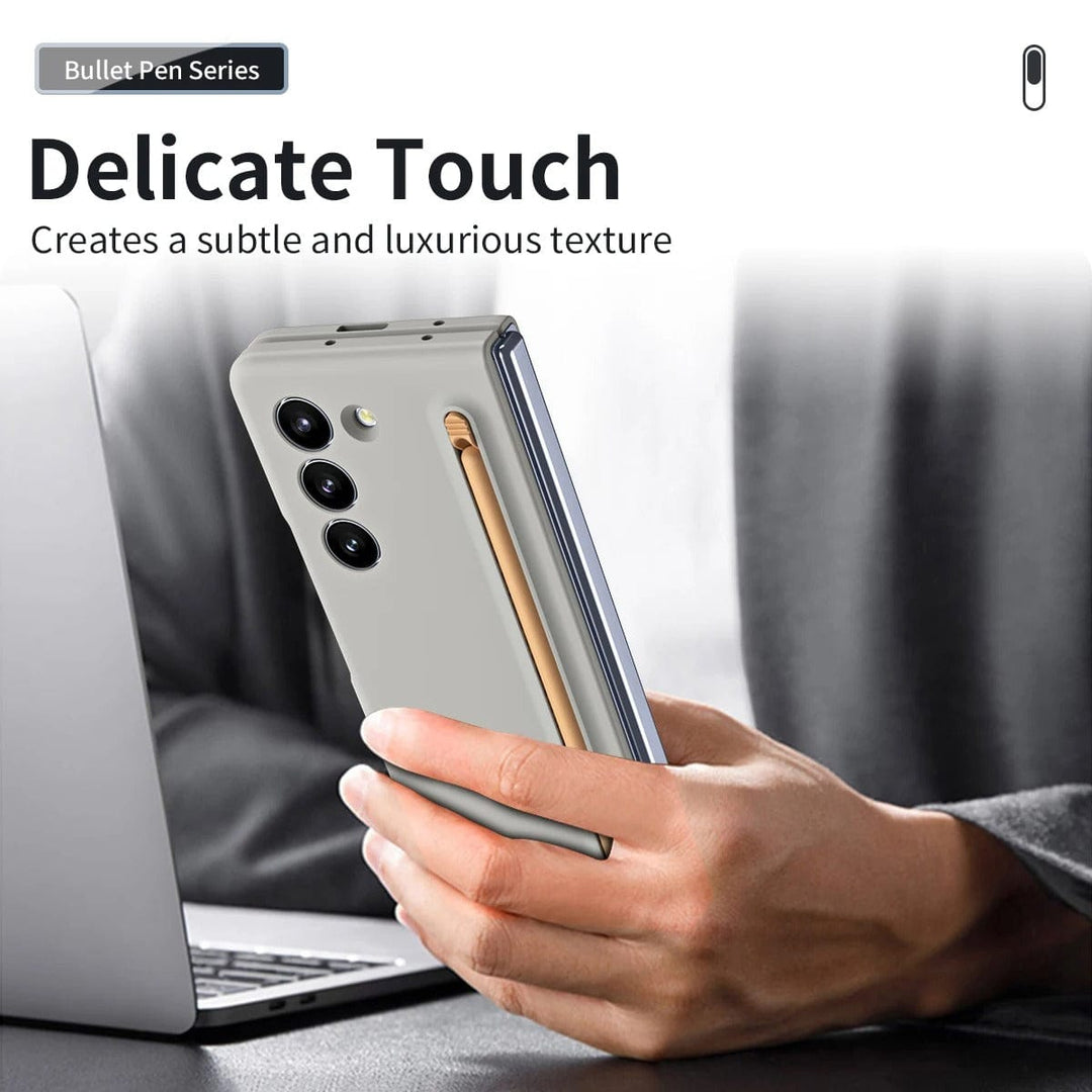 FRATO Fold 6 Collection Samsung Galaxy Z Fold 6 Touch Pen Slim Pen Slot Ultra Thin PC Protective Phone Cover