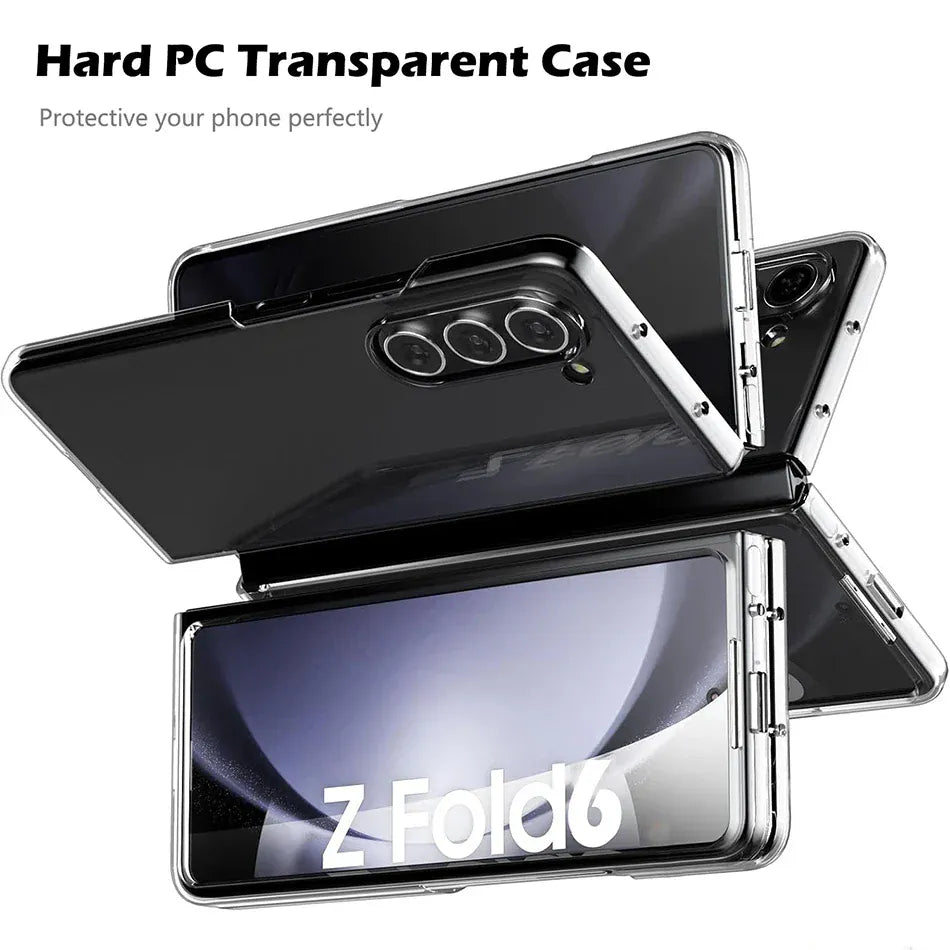 FRATO Fold 6 Collection Samsung Galaxy Z Fold 6 Transparent Cristal Hard Shell Cover Case