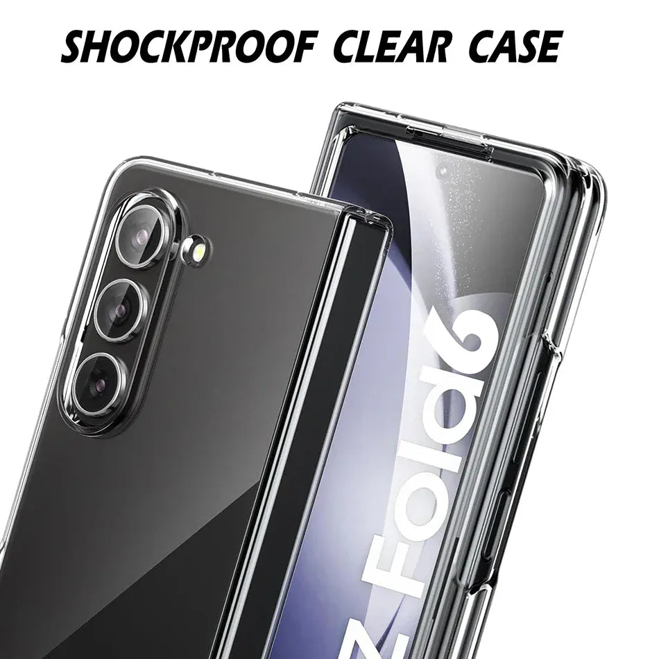 FRATO Fold 6 Collection Samsung Galaxy Z Fold 6 Transparent Cristal Hard Shell Cover Case