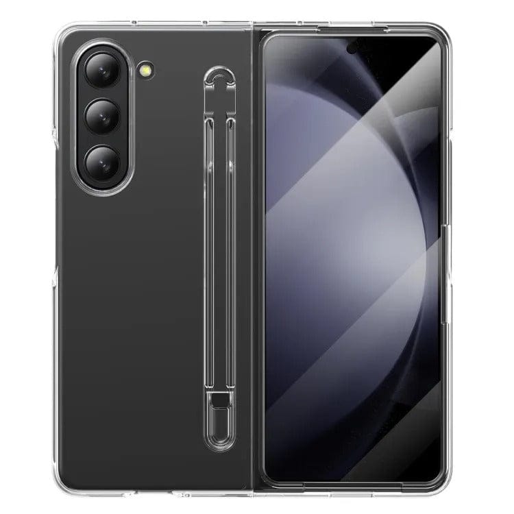 FRATO Fold 6 Collection Samsung Galaxy Z Fold 6 Transparent Cristal Hard Shell Cover Case With S-Pent Slot