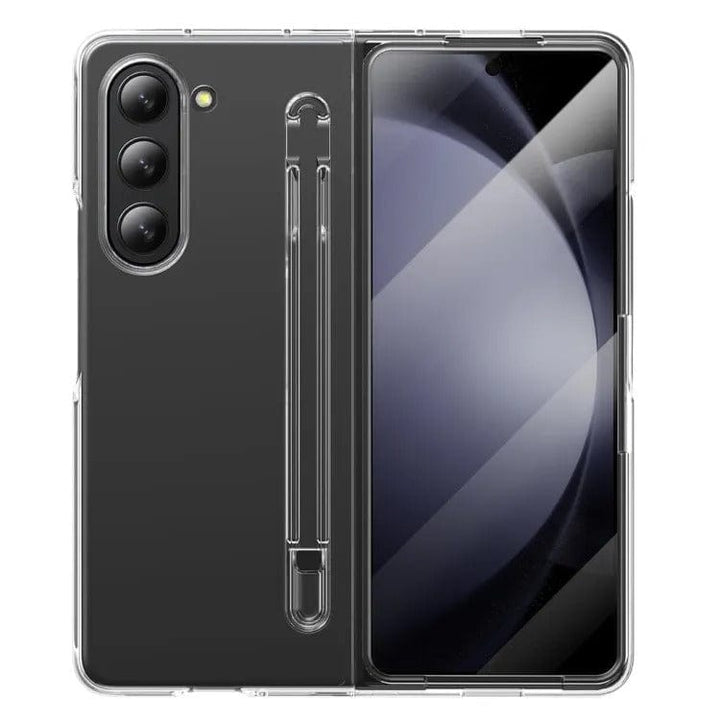 FRATO Fold 6 Collection Samsung Galaxy Z Fold 6 Transparent Cristal Hard Shell Cover Case With S-Pent Slot