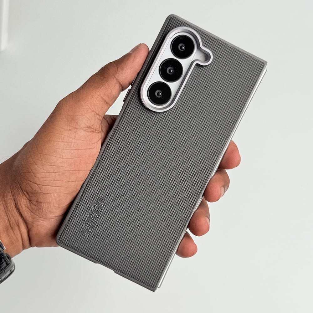 FRATO Fold 6 Collection Titanium Gray Samsung Galaxy Z Fold 6  Dotted Texture Cover