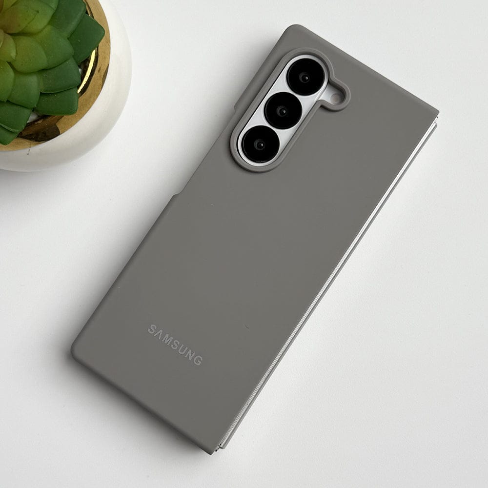 FRATO Fold 6 Collection Titanium Gray Samsung Galaxy Z Fold 6 Smooth Premium Silicone Cover