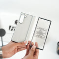 Galaxy Z Fold 6 Premium Leather Middle Stitch Case | Slim Protective Cover
