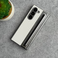 Samsung Galaxy Z Fold 5 Leather Plating front Glass Protection Hinge Case Folding Cover