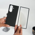 Galaxy Z Fold 7 Leather Texture Front & Back Protective Case