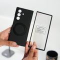 Galaxy Z Fold 7 Matte MagSafe Case with 360° Rotating Stand & Hinge Protection