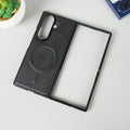 Stitch PU Leather Magnetic Charging Ring Cover For Galax Z fold 7