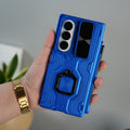 Galaxy Z Fold 7 Full Protection Armor Case with Front Glass, Camera Shutter, Kickstand & S Pen Cover