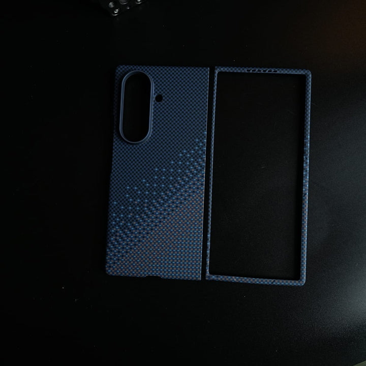 FRATO Fold 7 Collection Blue Pixel Gradient Case for Galaxy Z Fold 7 | Protective Slim Case