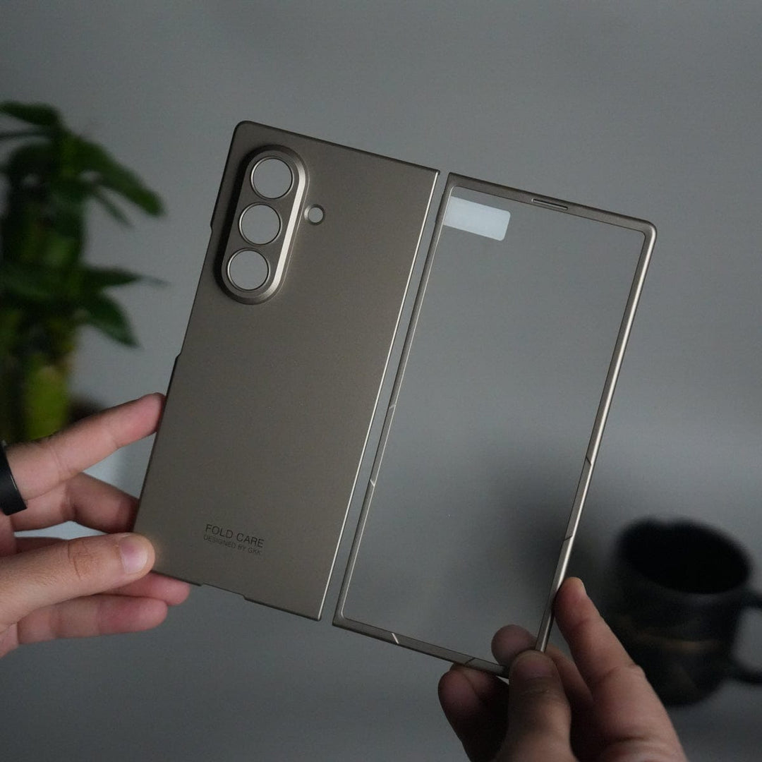 FRATO Fold 7 Collection Desert Galaxy Z Fold 7 Matte Hard Case with Front Glass Cover | Slim Shockproof Fold Care Edition