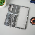 Samsung Galaxy Z Fold 7 Carbon Fiber Aramid Texture Case | Hard PC Slim MagSafe Cover | Shockproof Protective Design
