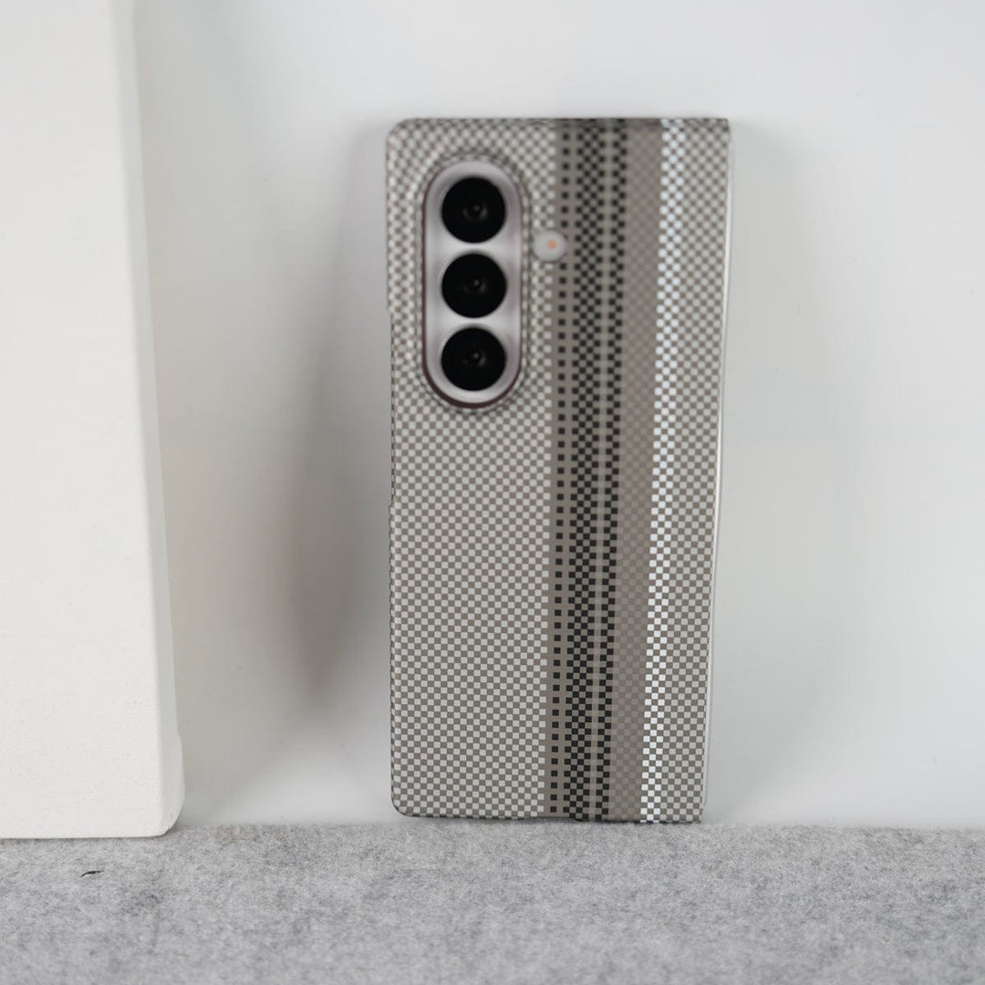 FRATO Fold 7 Collection Design 3 Samsung Galaxy Z Fold 7 Carbon Fiber Texture Aramid Design Hard Pc MagSafe Case Cover