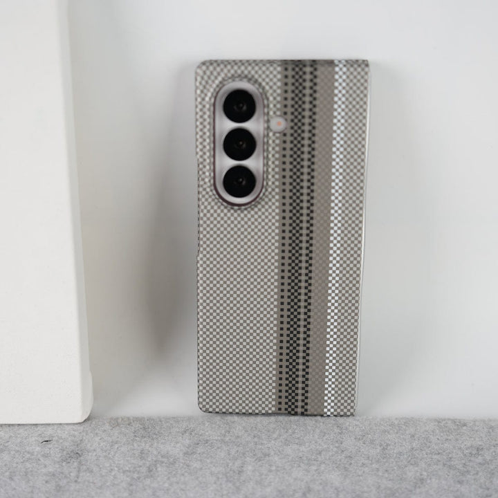 FRATO Fold 7 Collection Design 3 Samsung Galaxy Z Fold 7 Carbon Fiber Texture Aramid Design Hard Pc MagSafe Case Cover