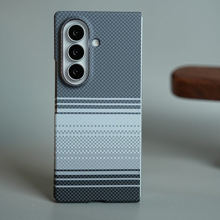 FRATO Fold 7 Collection Design 6 Pixel Checkered Design Case for Galaxy Z Fold 7 | Magnetic Cover