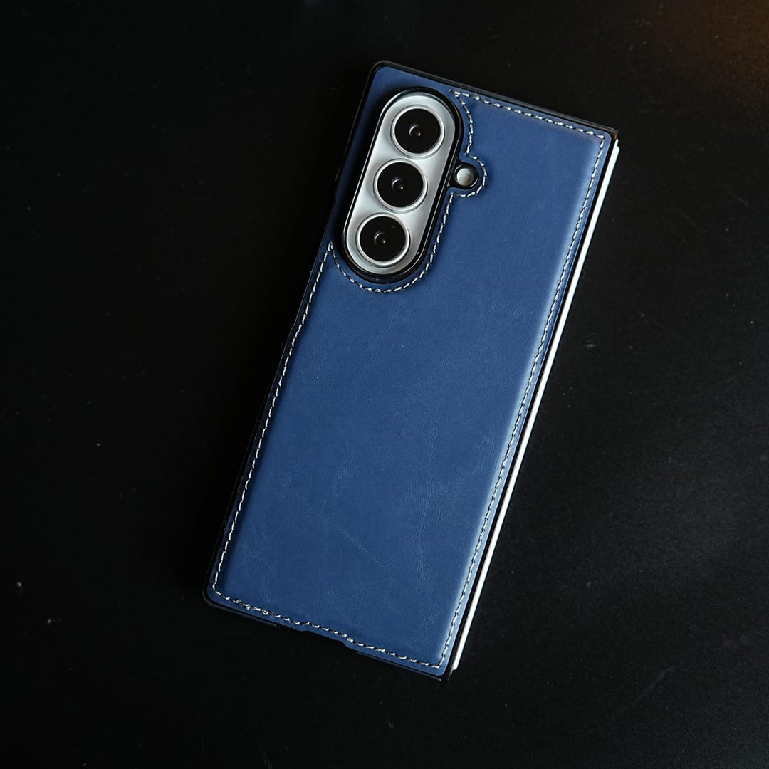 FRATO Fold 7 Collection Edge Stitched Leather Texture Case for Galaxy Z Fold 7 | Magnetic Case