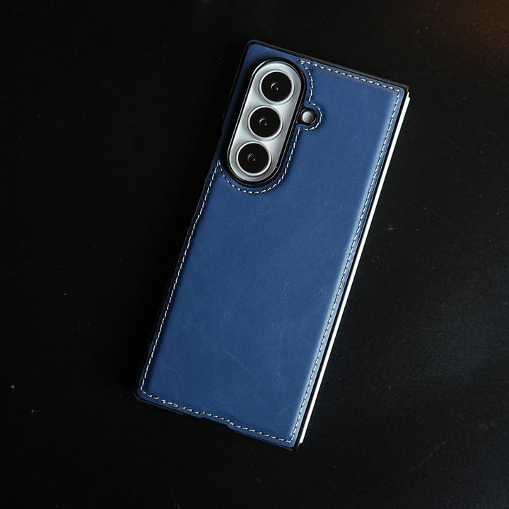 FRATO Fold 7 Collection Edge Stitched Leather Texture Case for Galaxy Z Fold 7 | Magnetic Case