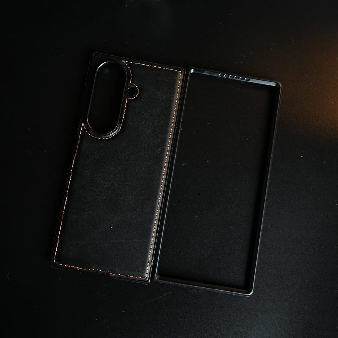 FRATO Fold 7 Collection Edge Stitched Leather Texture Case for Galaxy Z Fold 7 | Magnetic Case