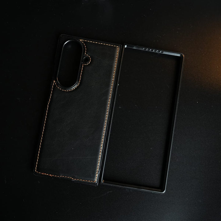 FRATO Fold 7 Collection Edge Stitched Leather Texture Case for Galaxy Z Fold 7 | Magnetic Case