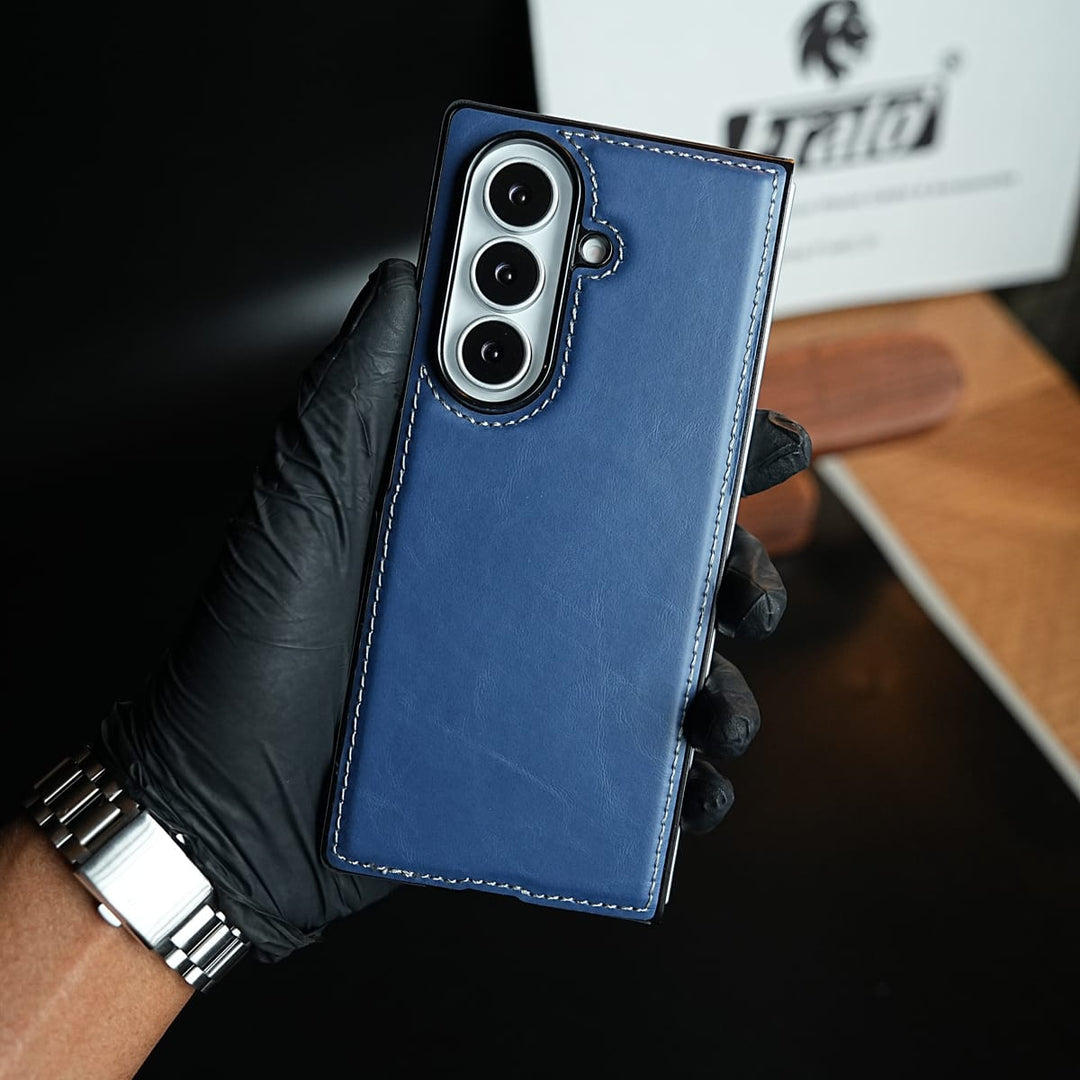 FRATO Fold 7 Collection Edge Stitched Leather Texture Case for Galaxy Z Fold 7 | Magnetic Case