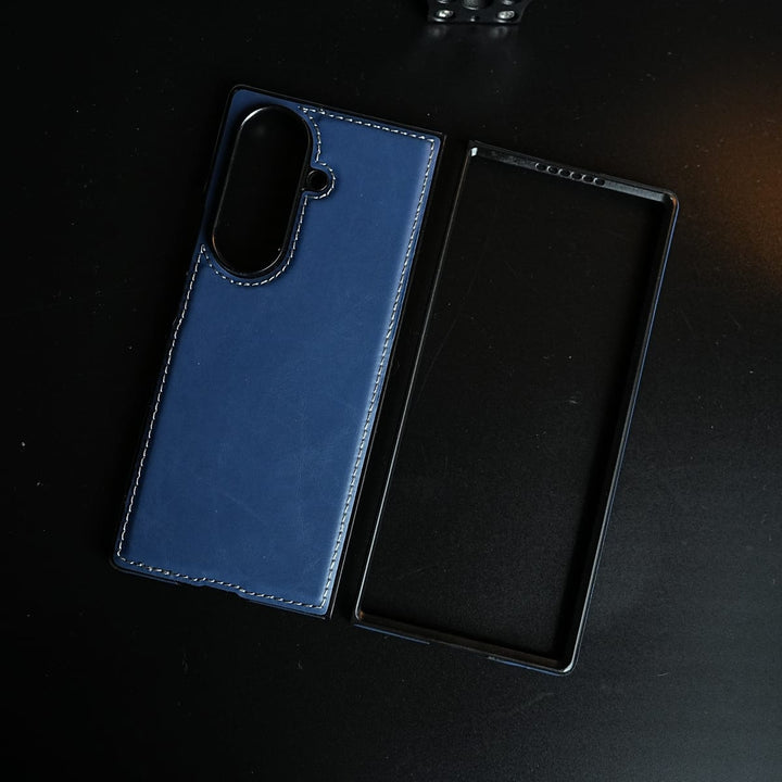 FRATO Fold 7 Collection Edge Stitched Leather Texture Case for Galaxy Z Fold 7 | Magnetic Case