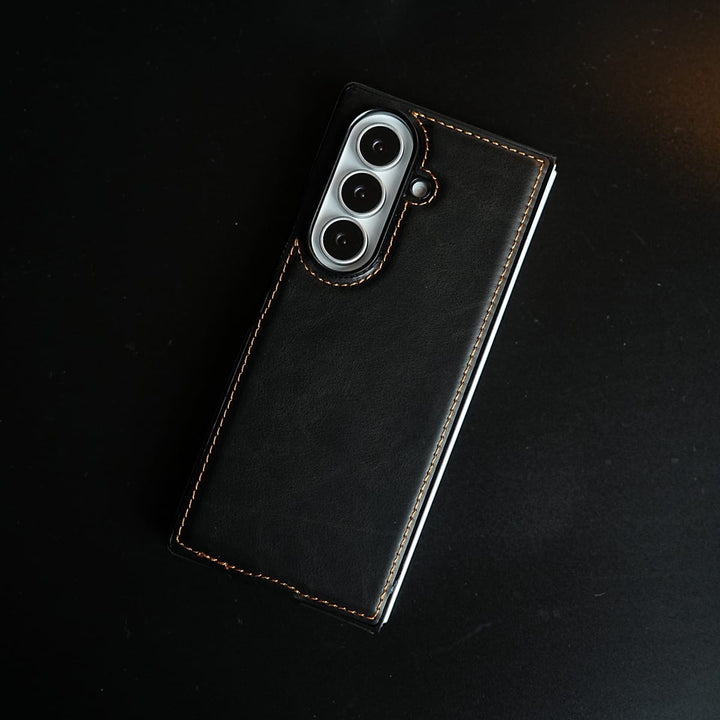 FRATO Fold 7 Collection Edge Stitched Leather Texture Case for Galaxy Z Fold 7 | Magnetic Case