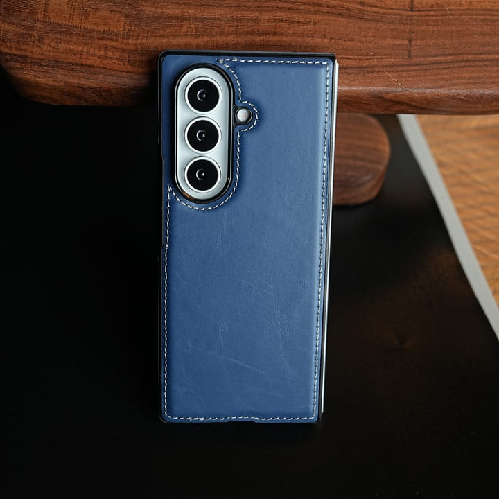 FRATO Fold 7 Collection Edge Stitched Leather Texture Case for Galaxy Z Fold 7 | Magnetic Case