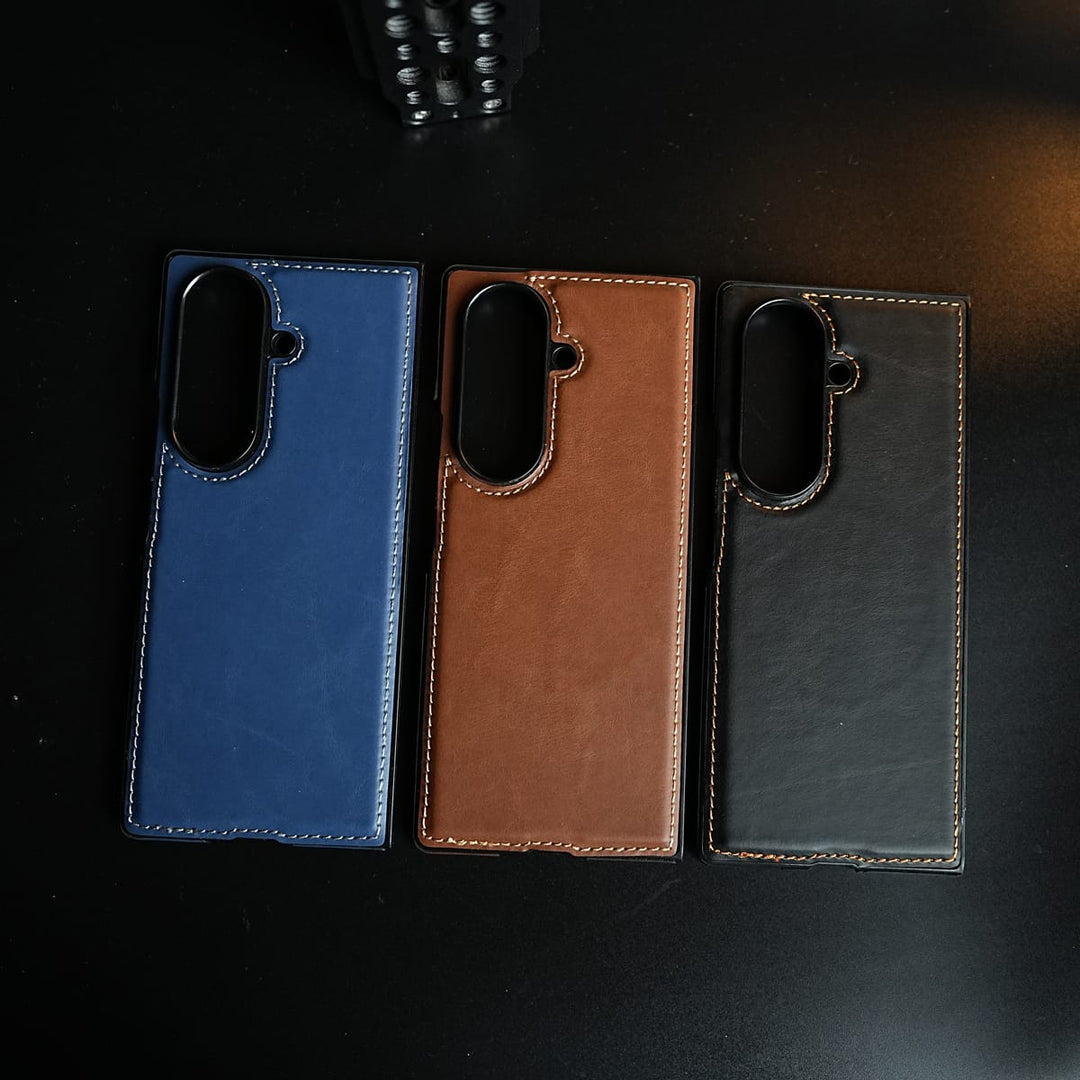 FRATO Fold 7 Collection Edge Stitched Leather Texture Case for Galaxy Z Fold 7 | Magnetic Case