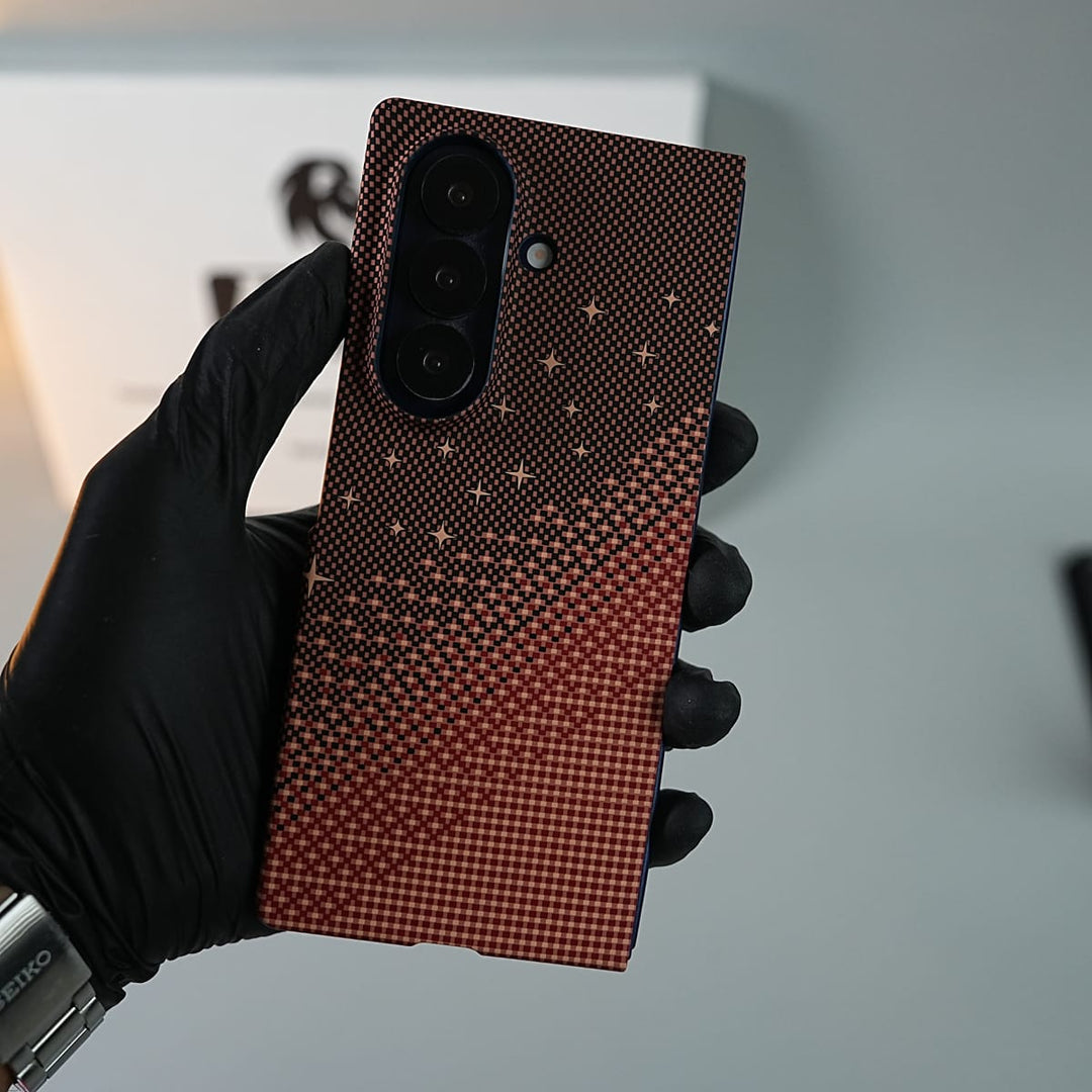 FRATO Fold 7 Collection Galaxy Fold 7 Premium Pixel Gradient MagSafe Case with Metal Camera Frame