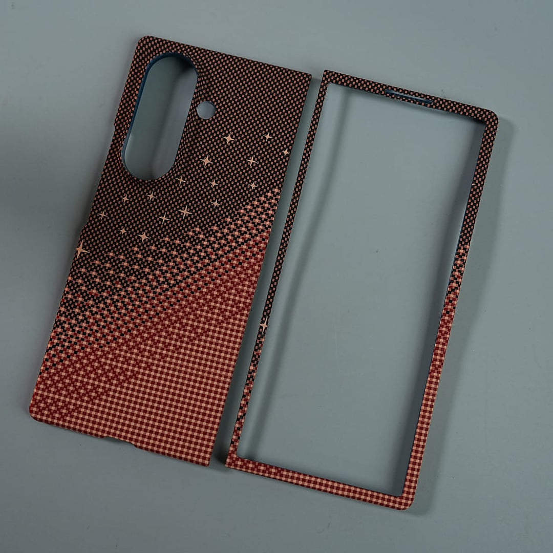 FRATO Fold 7 Collection Galaxy Fold 7 Premium Pixel Gradient MagSafe Case with Metal Camera Frame