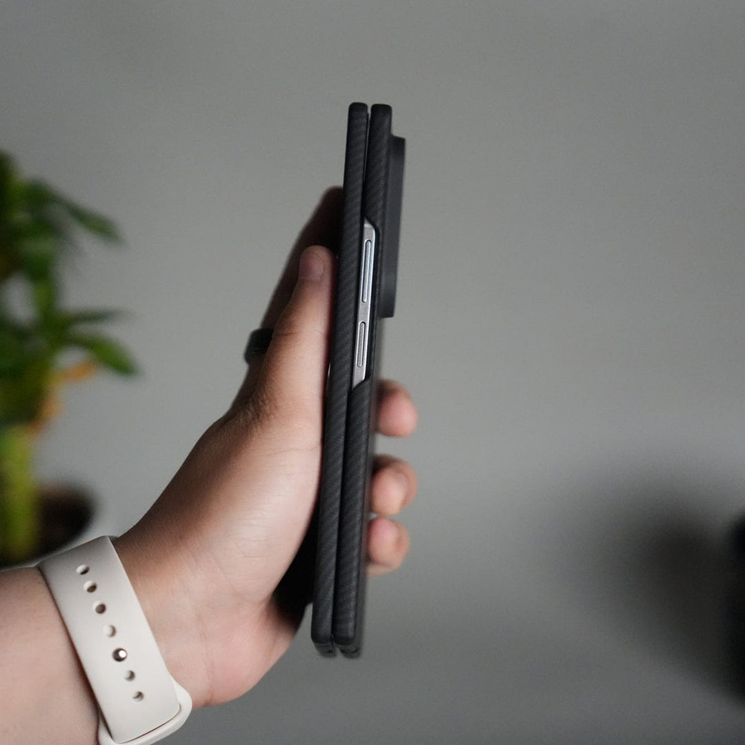 FRATO Fold 7 Collection Galaxy Z Fold 7 Carbon Fiber Style Case | Ultra-Slim Matte Protective Back Cover | Premium Camera Ring Finish