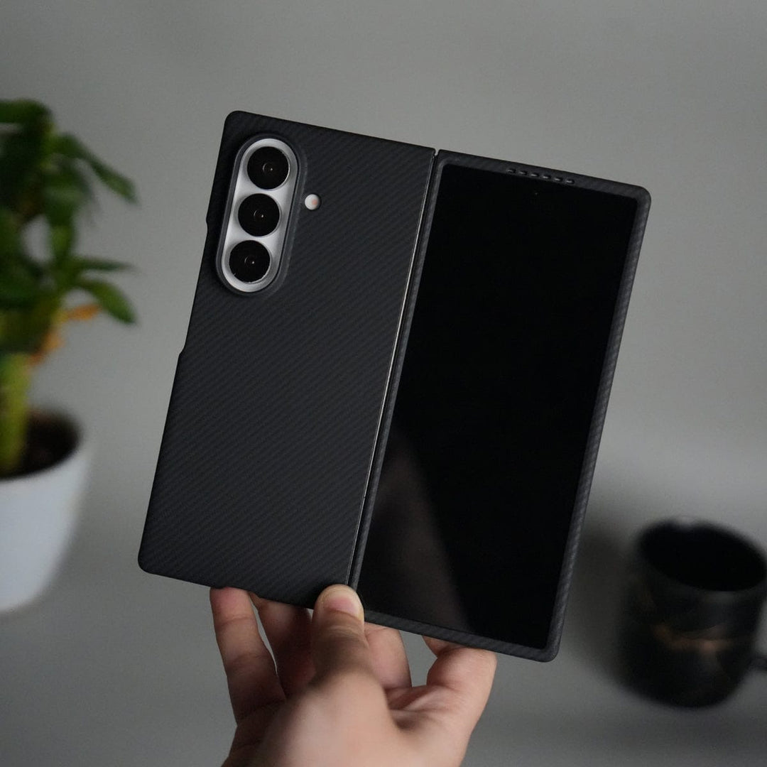 FRATO Fold 7 Collection Galaxy Z Fold 7 Carbon Fiber Style Case | Ultra-Slim Matte Protective Back Cover | Premium Camera Ring Finish