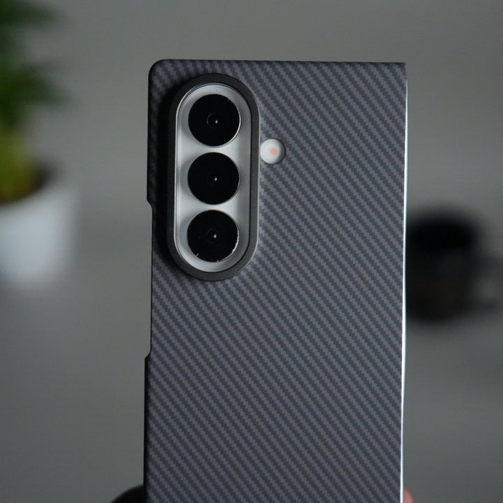 FRATO Fold 7 Collection Galaxy Z Fold 7 Carbon Fiber Texture Back Case with Front Membrane | Ultra-Thin Protective Cover